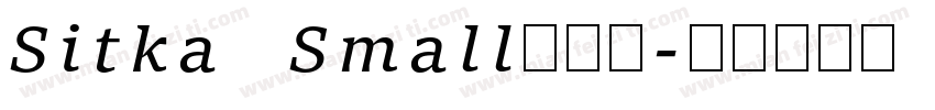 Sitka Small半粗体字体转换